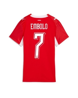 Billige Fotballdrakt Sveits Breel Embolo #7 Replika Hjemmedrakt Dame VM 2026 Kortermet Billige Fotballdrakt Sveits Breel Embolo #7 Replika Hjemmedrakt Dame VM 2026 Kortermet